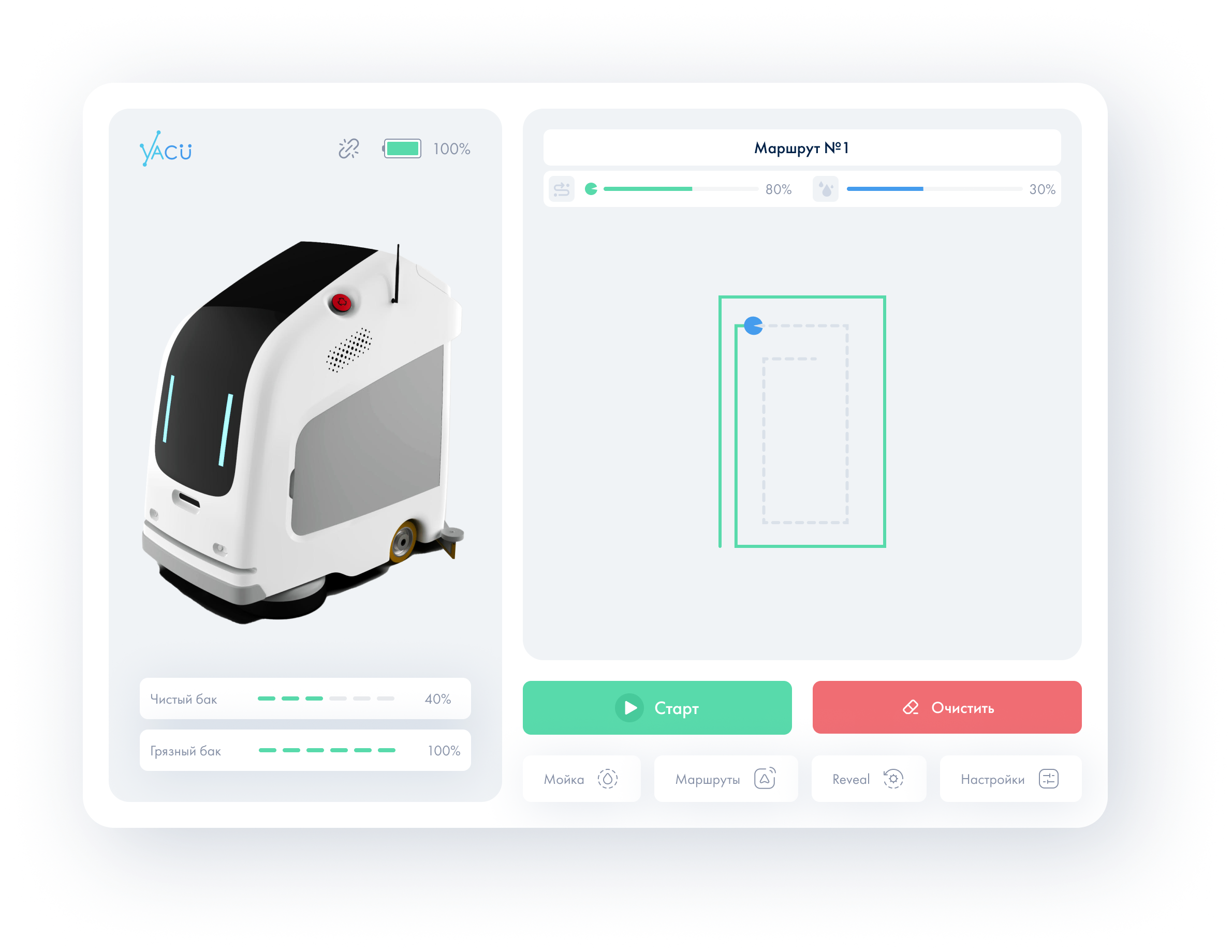 Автономная поломоечная машина Робот Unit: Революция в уборке больших помещений